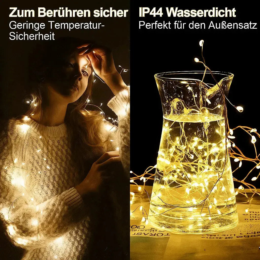 LED String Lights | Flexible Copper Wire & IP65 Waterproof | 9 m