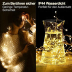 LED String Lights | Flexible Copper Wire & IP65 Waterproof | 9 m