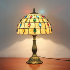 Desk Lamp | Tiffany-Inspired Shell Shade & Jewel Drops