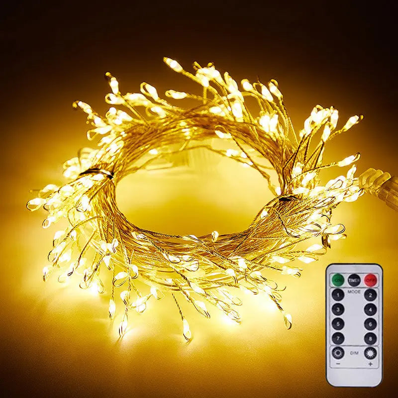 LED String Lights | Flexible Copper Wire & IP65 Waterproof | 9 m