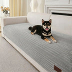Sofa Cover | Plush Striped & Non-Slip | Machine Washable