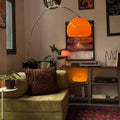 Floor Lamp | Curved Design & Adjustable Height | Warm Ambient Light