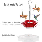Hummingbird Feeder | Ant-Proof & UV-Resistant Polycarbonate | 30 Feeding Ports