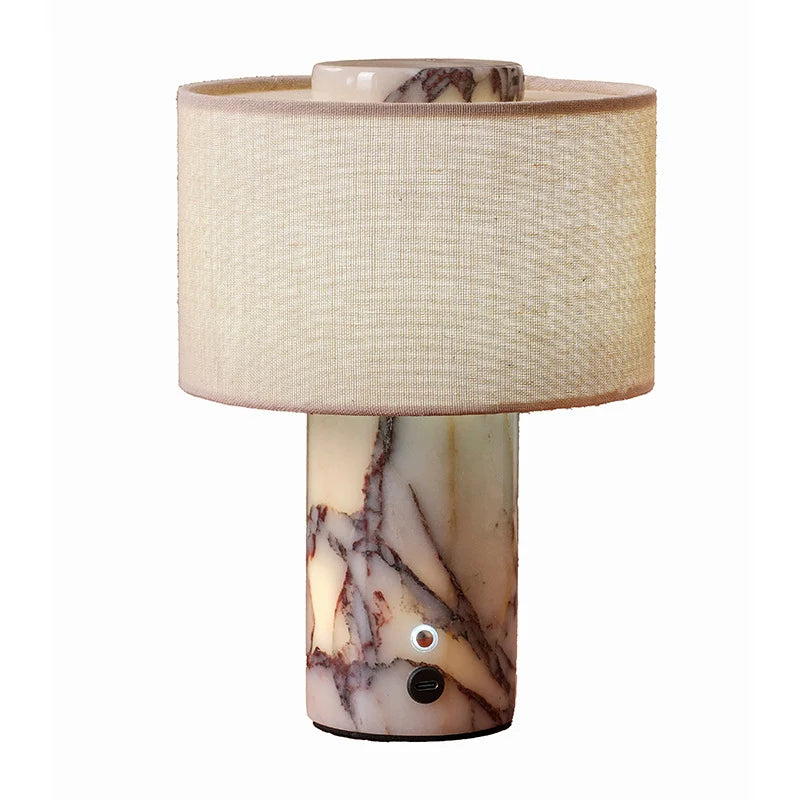 Table Lamp | Marble Base & Touch Control | Rechargeable or Mains-Powered
