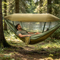 Outdoor Hammock | Integrated Mosquito Net & Sun Canopy | 260 x 140 cm