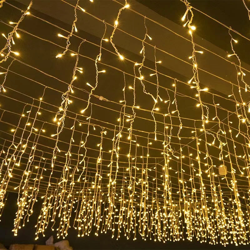 LED Icicle String Lights | Low-Voltage & IP44 Weatherproof | 50 m