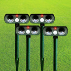 Animal Repeller | Solar-Powered Ultrasonic & Motion-Activated | 30 ft Detection Range
