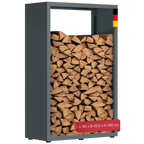 Firewood Rack | Galvanized Steel & Weather-Resistant | Adjustable Feet