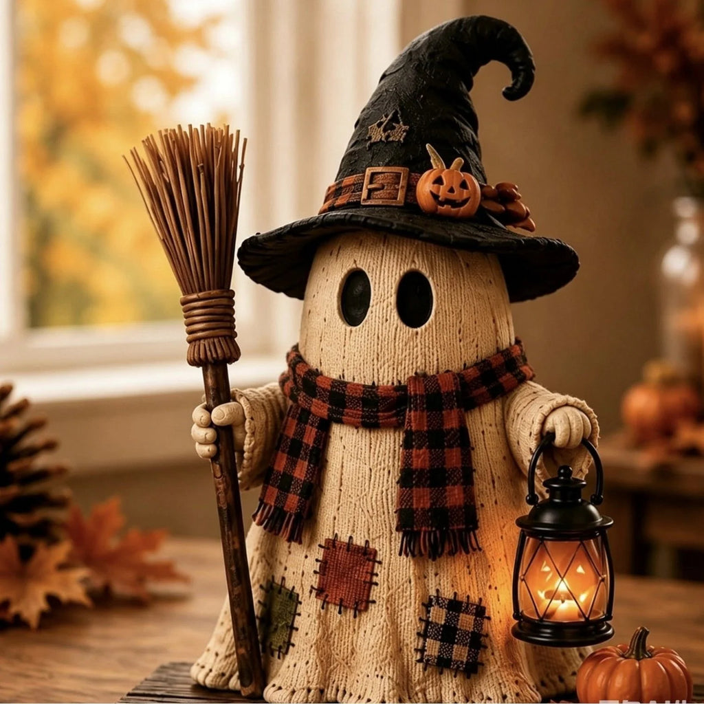 Pumpkin Scarecrow Decoration | Warm Lantern & Rustic Design | Halloween & Autumn Decor