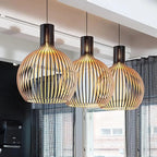 Pendant Lamp | Scandinavian Wood & Metal | 3 Sizes