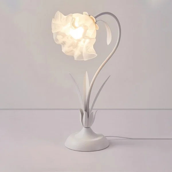 Table Lamp | Adjustable Arm & Vintage Floral | Cozy Ambient Glow