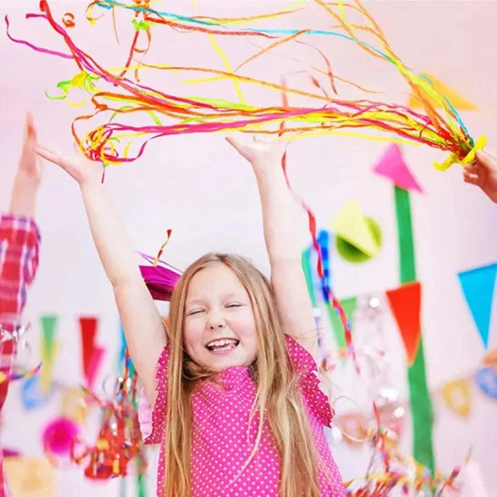 Paper Throw Streamers | Biodegradable & Flame-Retardant | Set of 10