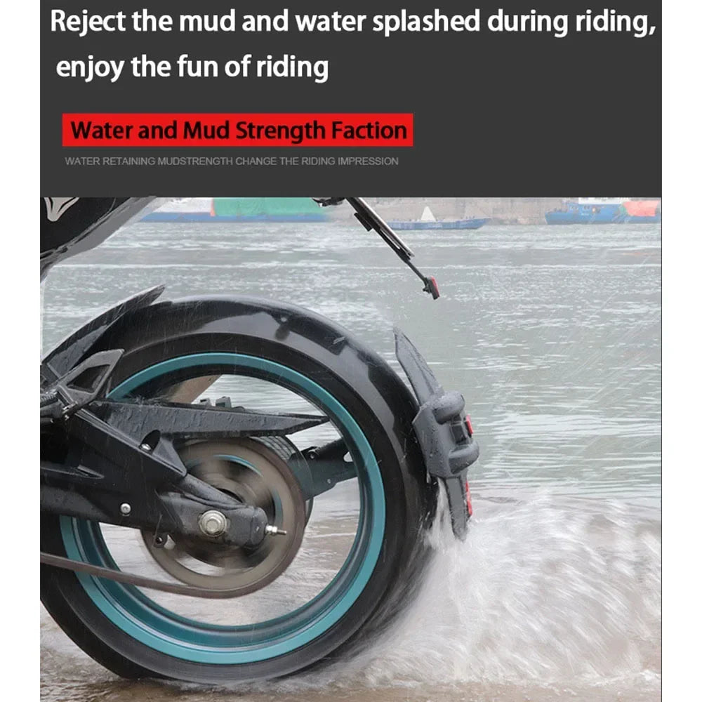 Rear Mudguard | CNC-Machined Bracket, Carbon-Fiber Look & Integrated Reflector | Multi-Model Fit