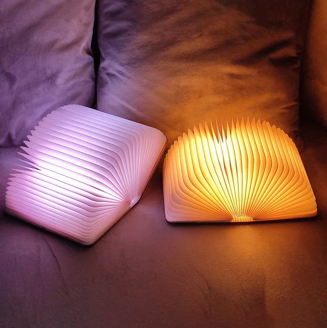 Book Lamp | Foldable Wooden & USB-Rechargeable