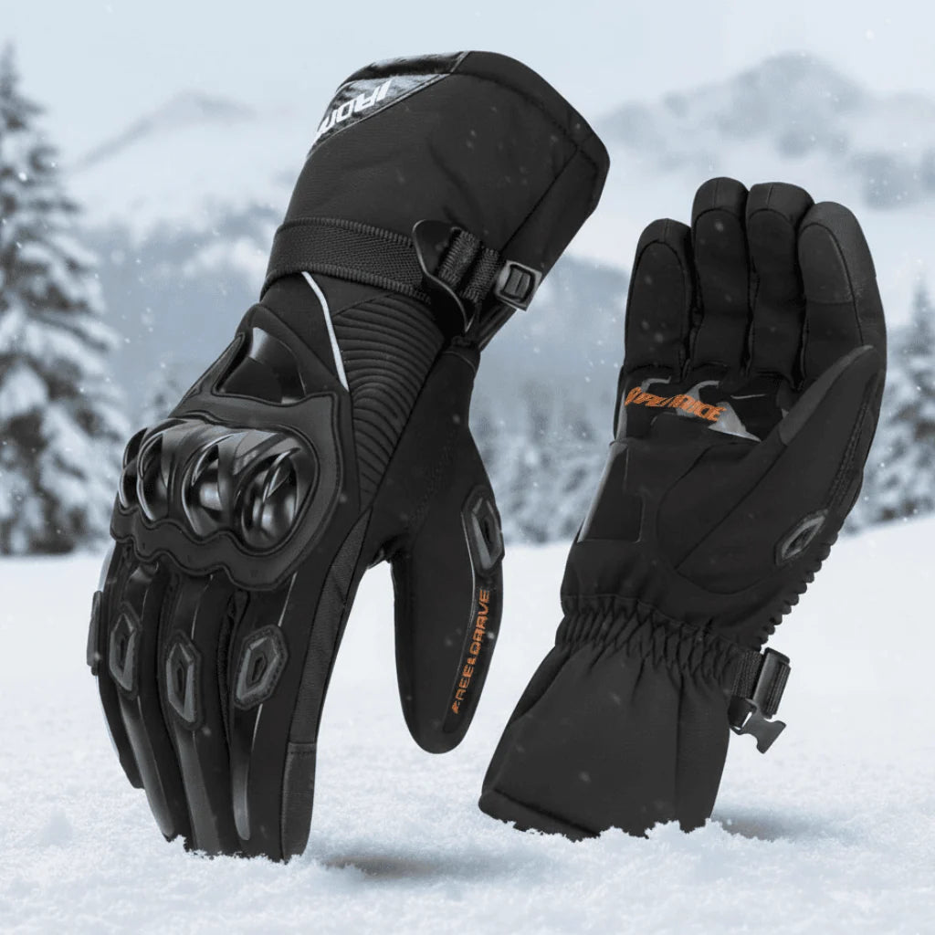 Motorcycle Gloves | Waterproof & Fleece-Lined | Touchscreen Compatible