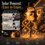 Solar Snowman Garden Light | Solar-Powered Cascading Lights | 50 Cm