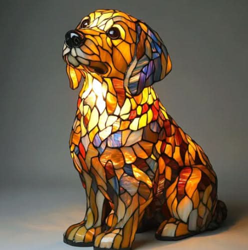 Night Light | Dog-Shaped Design & Warm LED Glow | USB Powered