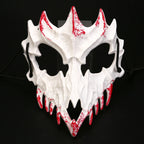 Half-Face Costume Mask | Sculpted Fangs & Adjustable Strap