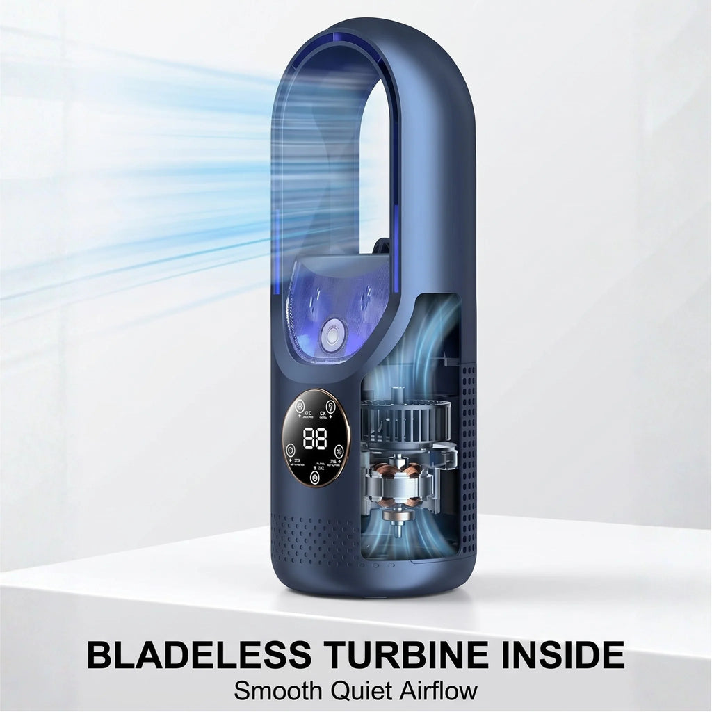 Portable Air Conditioner | Bladeless, USB-Powered & Ultra-Quiet | 100 ml Tank