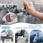 Outdoor Faucet Covers | Insulated Foam Winter Freeze Protection | Set of 2