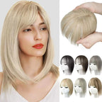 Hairpiece With Bangs | Natural-Looking Synthetic Hair & Added Volume