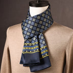 Silk Scarf | 100% Mulberry Silk Polka Dot Double-Layered | 160 x 25 cm