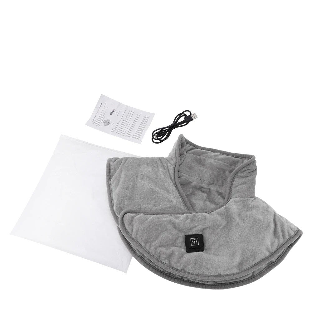 Neck & Shoulder Heating Pad | Adjustable Heat & Soft Fleece | USB-Powered