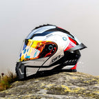 Motorcycle Helmet | Modular Flip-Up Dual Lens | DOT & ECE Certified