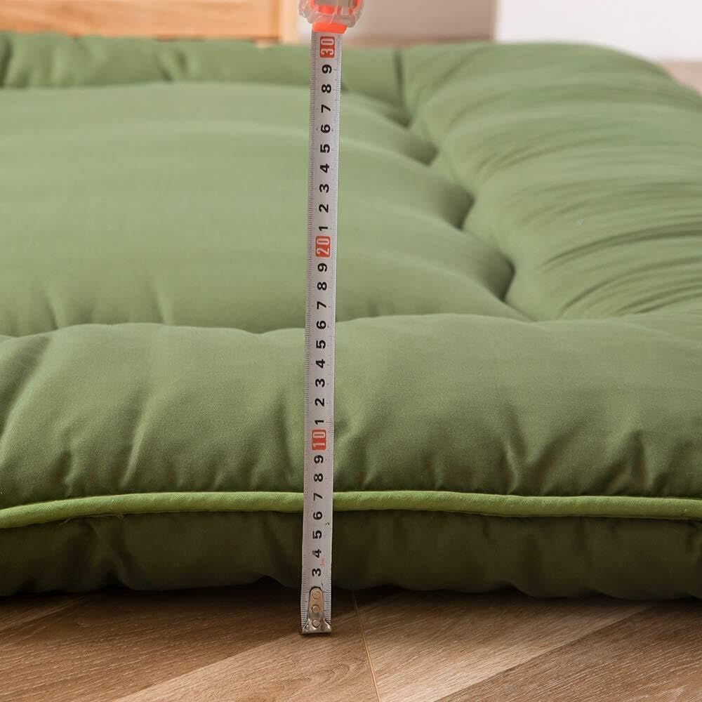 Japanese Futon Mattress | Quilted 4-Inch & Foldable | Washable Polyester