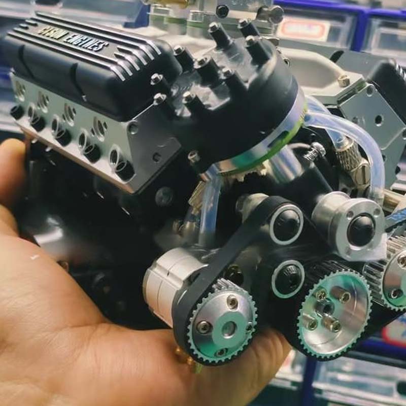 V8 Engine Model Kit | Functional Gasoline Engine & Precision Metal Parts