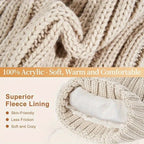 Hat, Scarf & Gloves Set | Knitted & Touchscreen | One Size