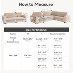 Sofa Cover | Plush Striped & Non-Slip | Machine Washable