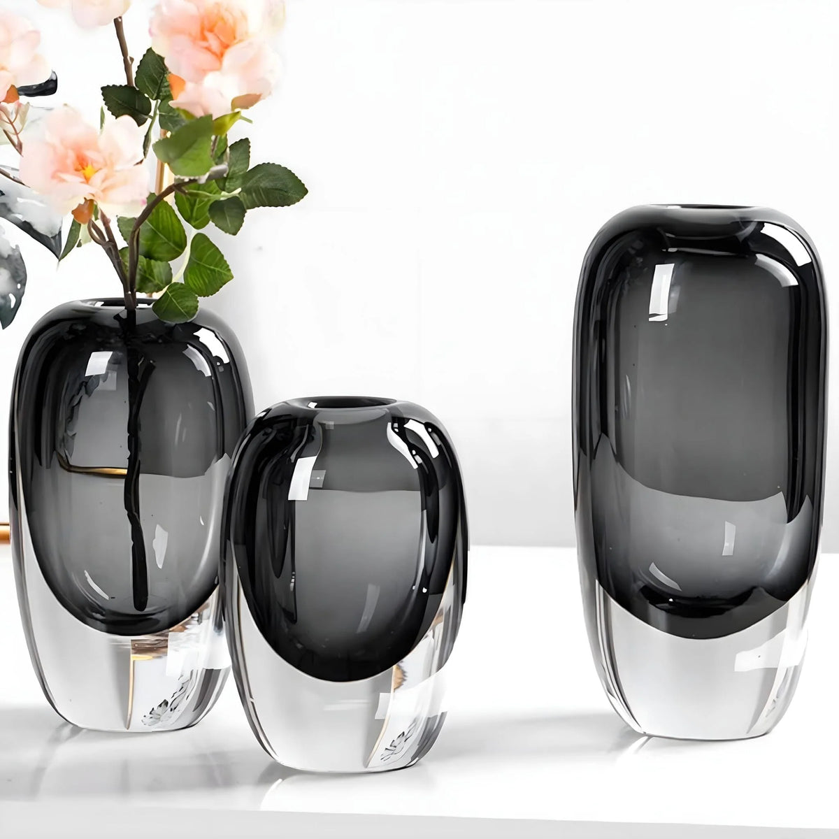 Flower Vase | Crystal Glass Opalescent Finish