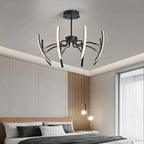 Ceiling Lamp | Branching Arms & Integrated LED | 8 Or 12 Arms