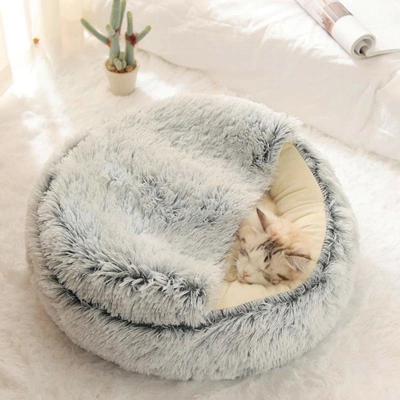 Donut Pet Bed | Raised Bolster Edge & Ultra-Soft Plush