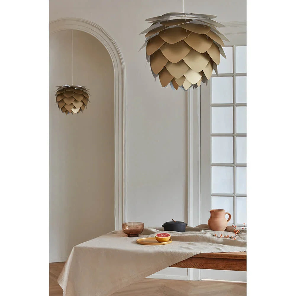 Pendant Lamp | Handcrafted Pine Wood Veneer & Dimmable LED Compatible | Diameter 38/45/68 cm