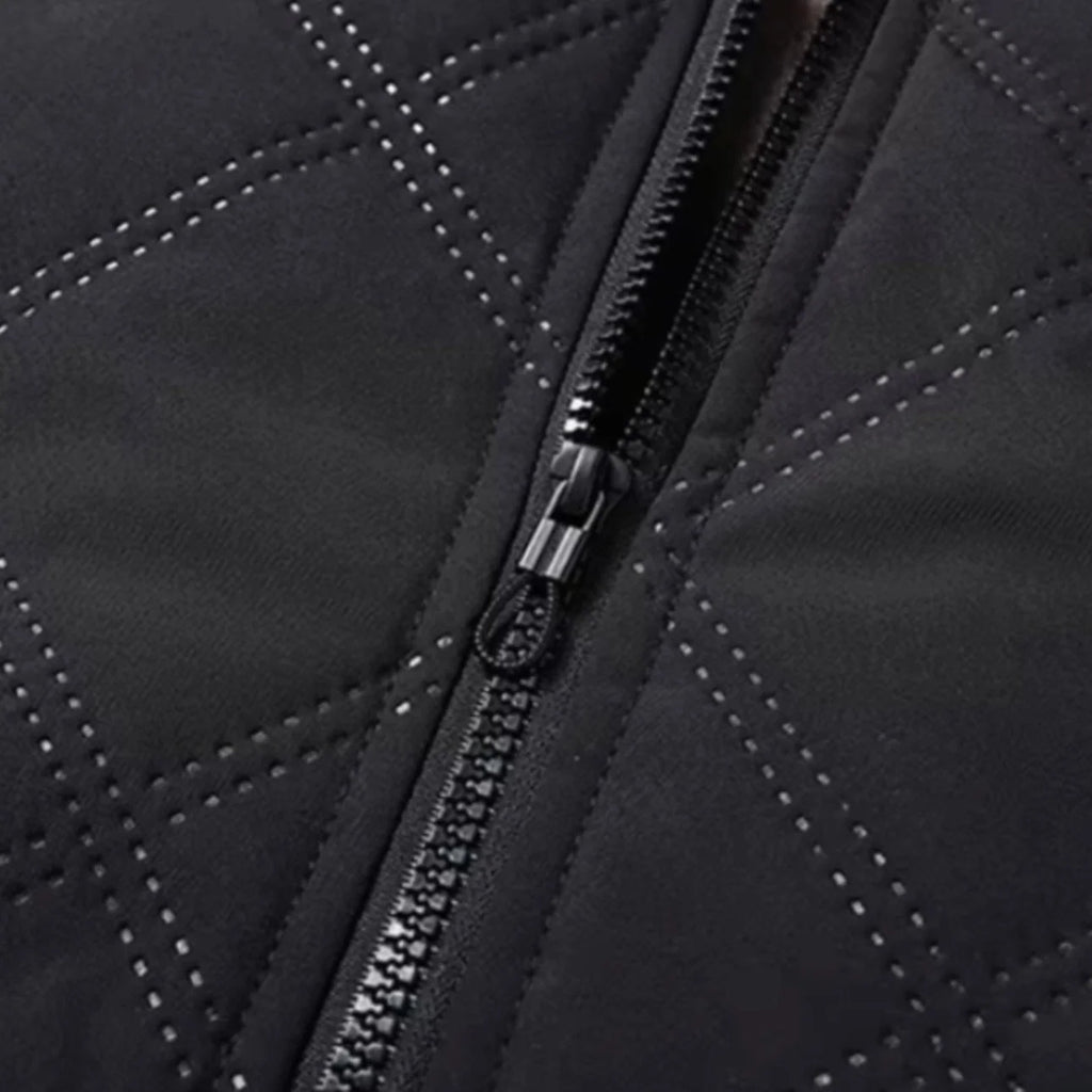 Men’s Winter Jacket | Quilted Windproof & Fleece-Lined | Bomber