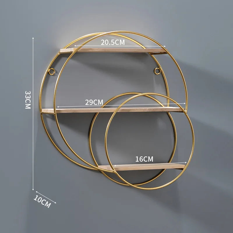 Wall Shelf | Double Circle & No-Drill