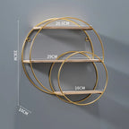 Wall Shelf | Double Circle & No-Drill