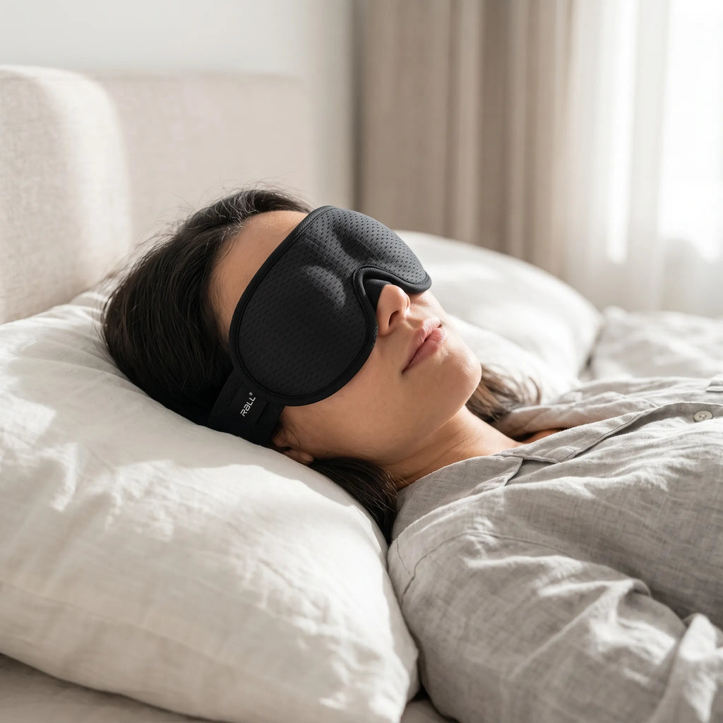 Sleep Mask | 3D Contoured Light-Reducing | Adjustable Breathable Fit