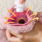 Hot Water Bottle | Soft Plush Cover | Removable & Washable Cover