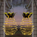 Hanging Pineapple Lantern | Solar-Powered & Weather-Resistant