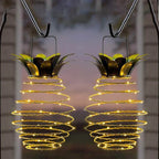 Hanging Pineapple Lantern | Solar-Powered & Weather-Resistant