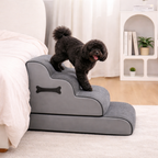 Dog Stairs | Gentle Ramp & Non-Slip Plush Surface | Modular Design
