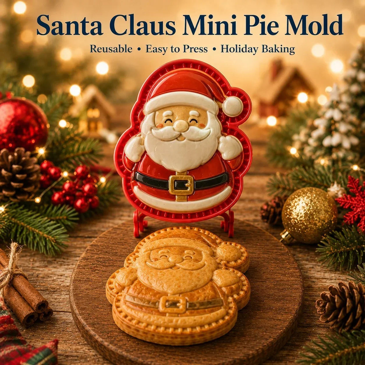 Mini Cake Mold | 9 Christmas Designs | Reusable