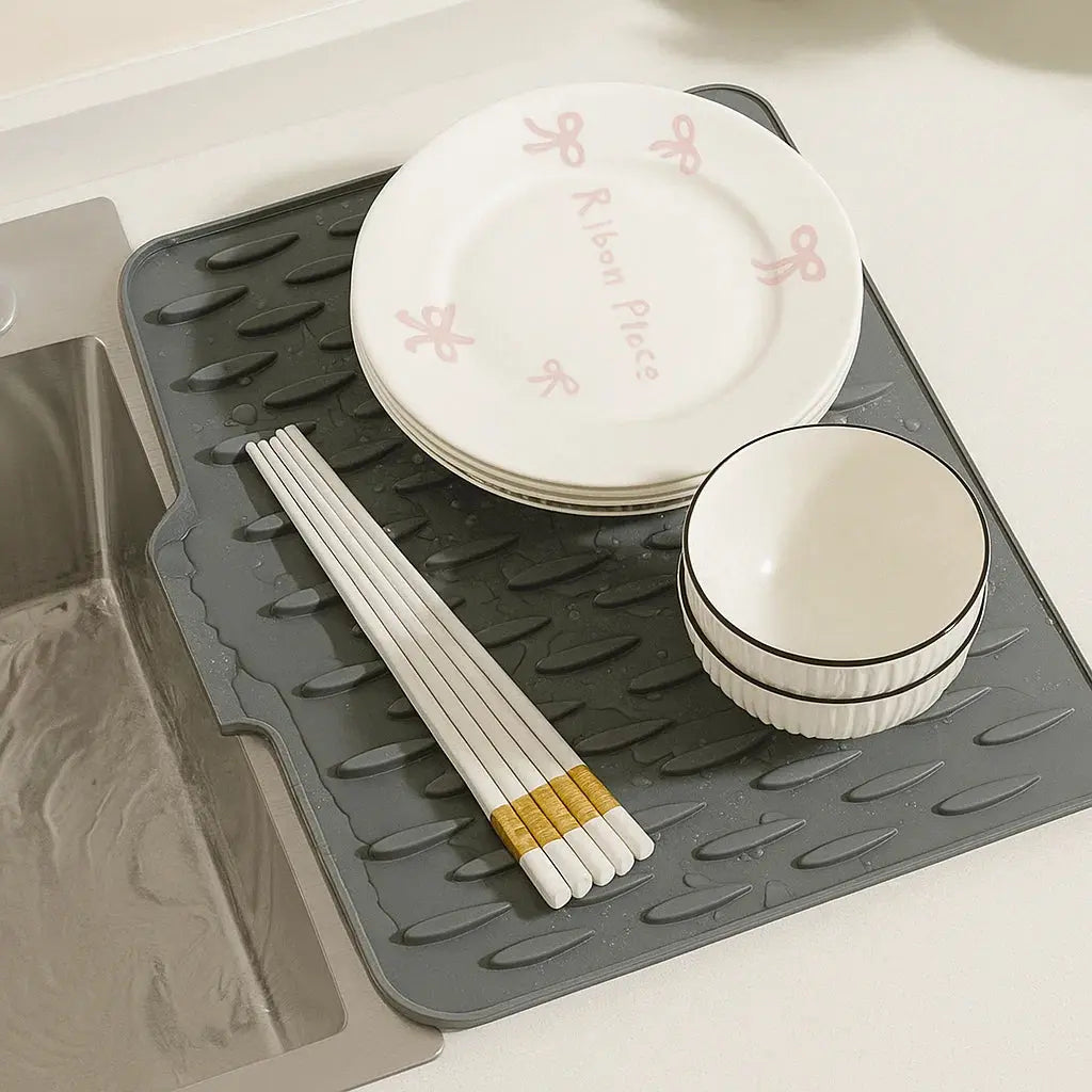 Silicone Drip Mat | Inclined Drainage & Heat-Resistant