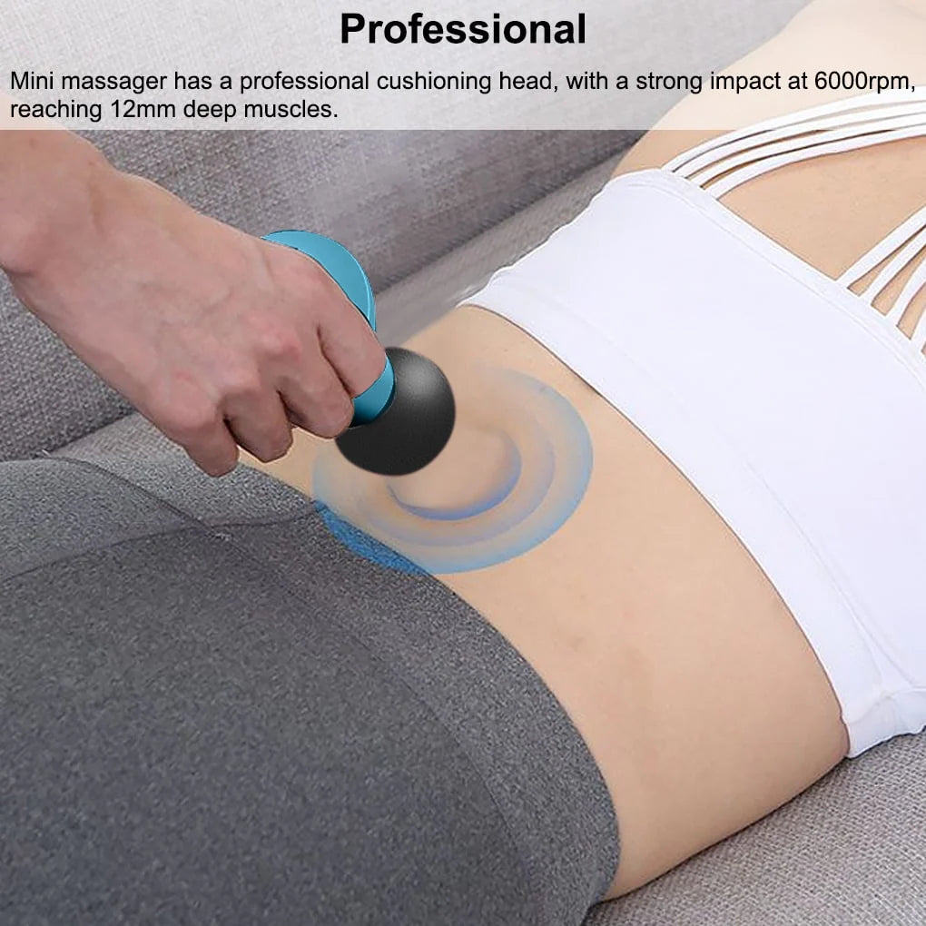 Mini Massage Gun | USB Rechargeable & Quiet | Up To 20 Hours