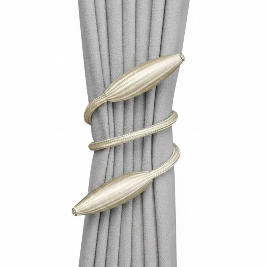 Curtain Tieback | Moldable Aluminum Core & Fabric-Friendly | 53 cm