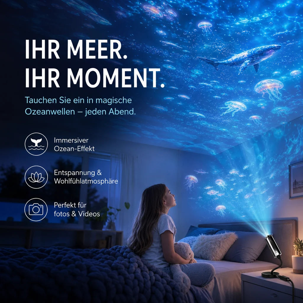 Star Projector | 10 Interchangeable Slides & Flexible USB Arm