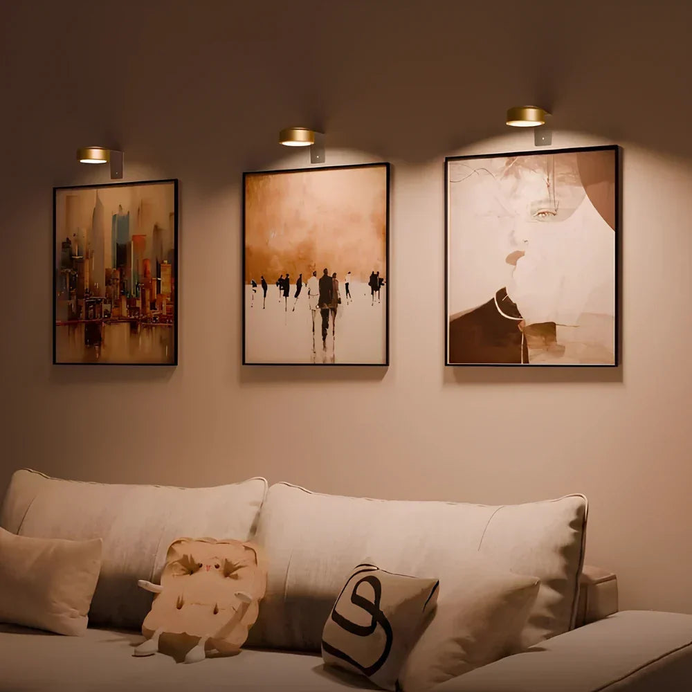 Picture Lights | Cordless Rechargeable LED | Remote Control & 3 Light Colors